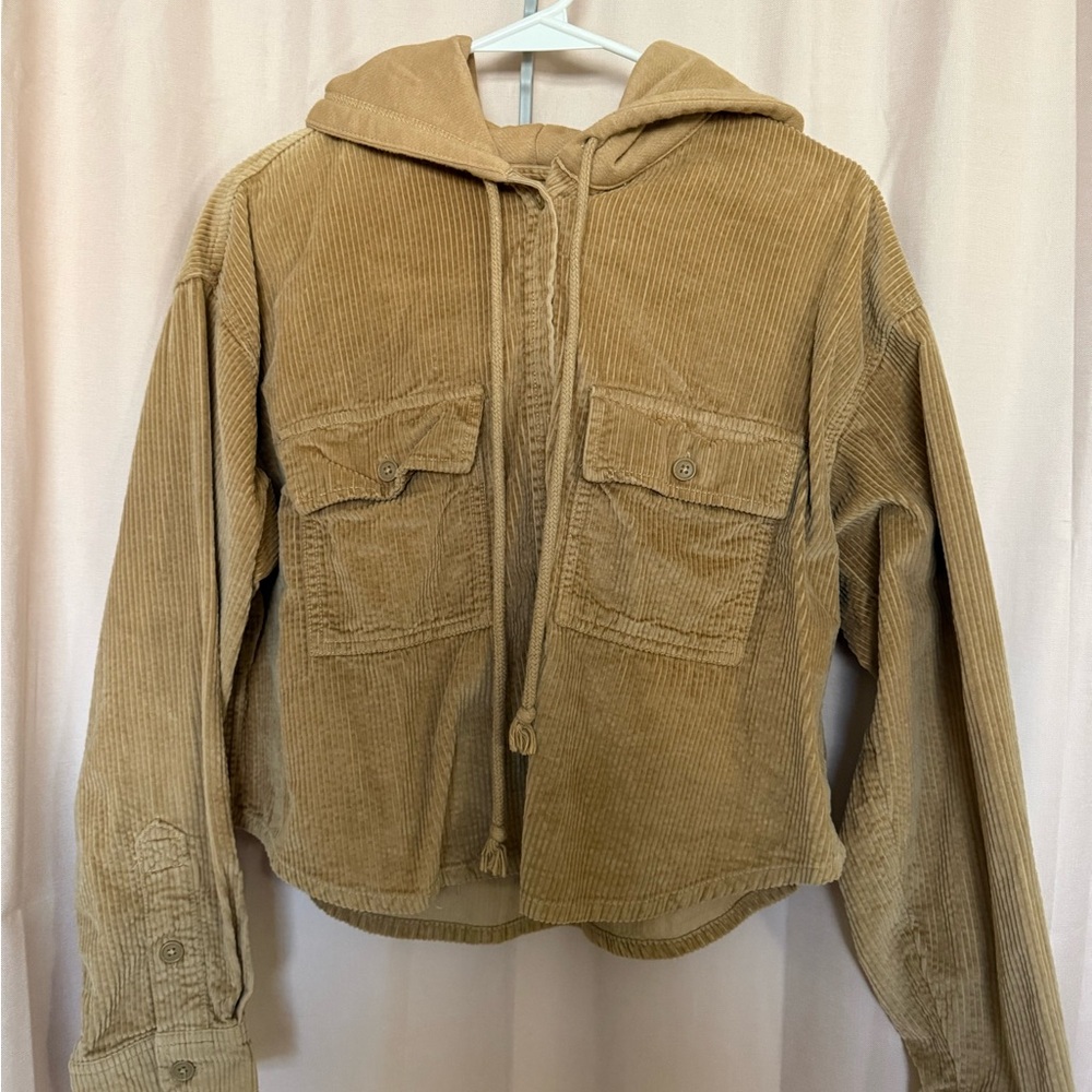 American Eagle Outfitters Brown Corduroy Utility Jacket